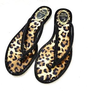 René Caovilla rhinestones sandals 7